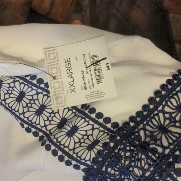 Tunic style print and lace shirt - Picture 6 of 6